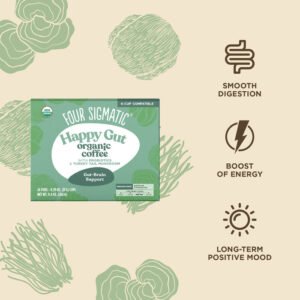 Four Sigmatic Organic Happy Gut Coffee Pods Box - 24 count